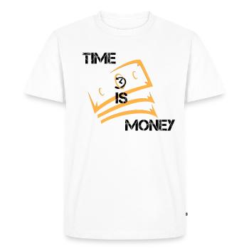 argent - T-shirt Premium bio Homme - blanc - Devant - Nico (187cm)