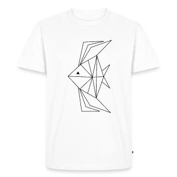 poisson sous l'eau abstrait cadeaux d'anniversaire - T-shirt Premium bio Homme - blanc - Devant - Nico (187cm)