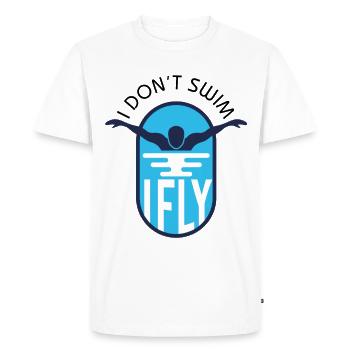 i don t swim - Men's Premium Organic T-Shirt - white - Front - Nico (187cm)