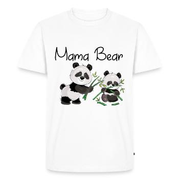 mama bear - Men's Premium Organic T-Shirt - white - Front - Nico (187cm)