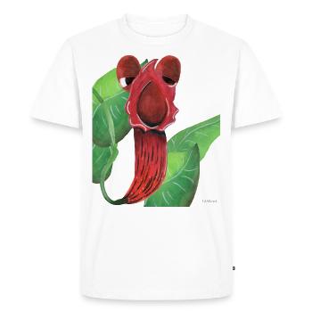plante manger de la viande drôle enfants cadeau - T-shirt Premium bio Homme - blanc - Devant - Nico (187cm)