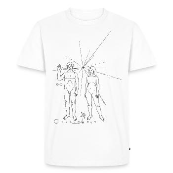 PIONEER - T-shirt Premium bio Homme - blanc - Devant - Nico (187cm)