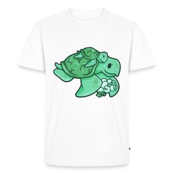 Turtle mom baby kids gift - Men's Premium Organic T-Shirt - white - Front - Nico (187cm)