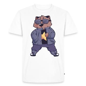 Cadeau marsupial Wombat Australie - T-shirt Premium bio Homme - blanc - Devant - Nico (187cm)