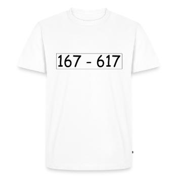 Safecracker - T-shirt Premium bio Homme - blanc - Devant - Nico (187cm)
