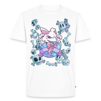 Cadeau de crâne de lapin de Pâques - T-shirt Premium bio Homme - blanc - Devant - Nico (187cm)