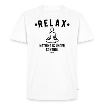 Bouddhisme Dieu religion yoga cadeau - T-shirt Premium bio Homme - blanc - Devant - Nico (187cm)