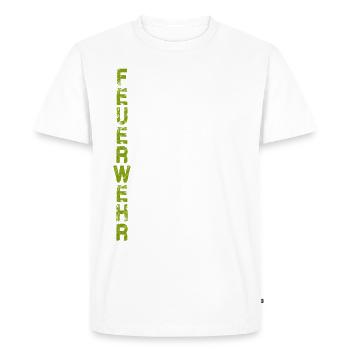 FEUERWEHR - Männer Premium Bio T-Shirt - Weiß - Vorne - Nico (187cm)