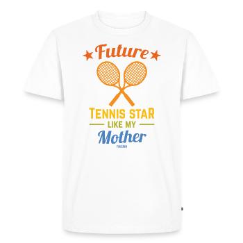 Tennis sport entraîneur balle de tennis drôle - T-shirt Premium bio Homme - blanc - Devant - Nico (187cm)