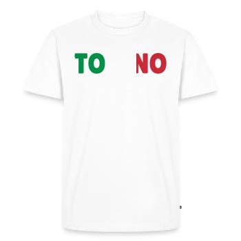 Torino Italy flag holiday gift - Men's Premium Organic T-Shirt - white - Front - Nico (187cm)