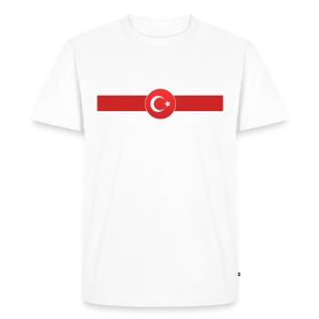 Türkiye - Turkey - Turkey - Istanbul - Milli Takim - Men's Premium Organic T-Shirt - white - Front - Nico (187cm)