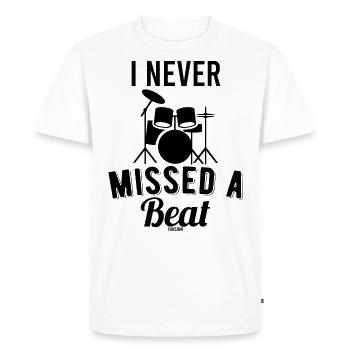 Drummer band drumming - Men's Premium Organic T-Shirt - white - Front - Nico (187cm)