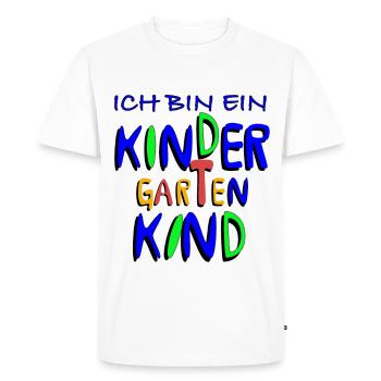 Jardin d'enfants - T-shirt Premium bio Homme - blanc - Devant - Nico (187cm)