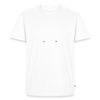 Devil Skull Skull Satan Horns - Men's Premium Organic T-Shirt - white - Front - Nico (187cm)