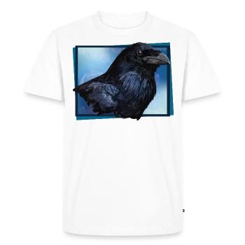 Raven - Men's Premium Organic T-Shirt - white - Front - Nico (187cm)