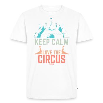 Cirque cirque cirque ambulant amusant - T-shirt Premium bio Homme - blanc - Devant - Nico (187cm)