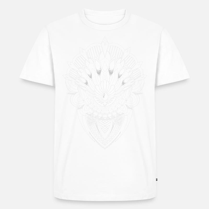 PolygeoTribal - Männer Premium Bio T-Shirt - Weiß