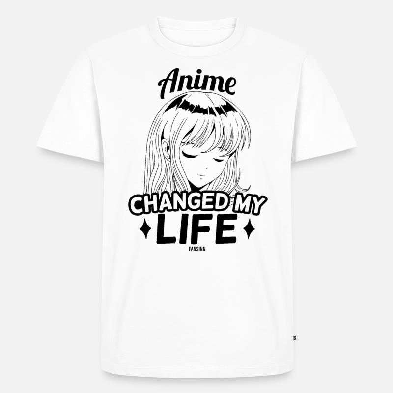 Anime Mädchen Manga - Männer Premium Bio T-Shirt - Weiß