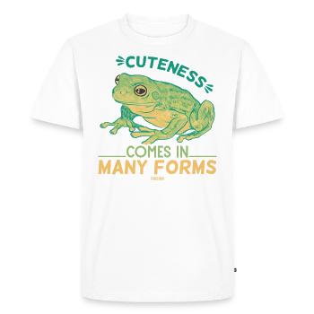 cute frog kids toad - Men's Premium Organic T-Shirt - white - Front - Nico (187cm)