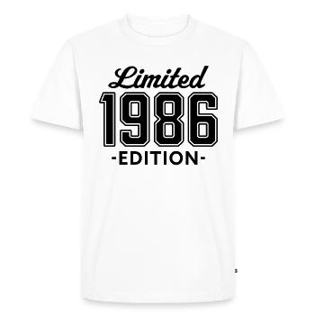 édition limitée 1986 - T-shirt Premium bio Homme - blanc - Devant - Nico (187cm)