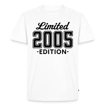 limited edition 2005 - Men's Premium Organic T-Shirt - white - Front - Nico (187cm)
