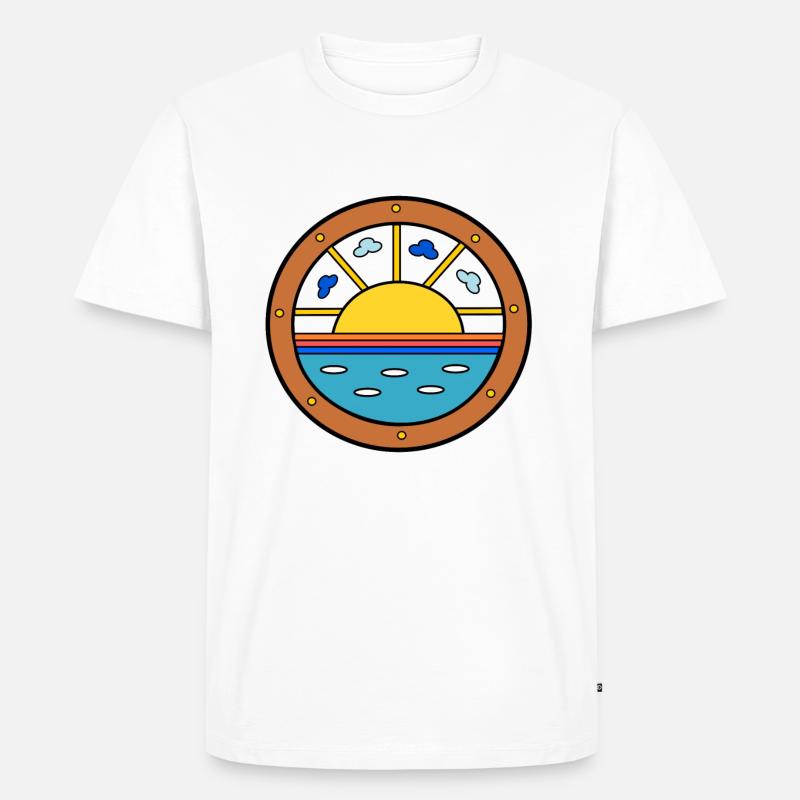 Seestueck - Männer Premium Bio T-Shirt - Weiß