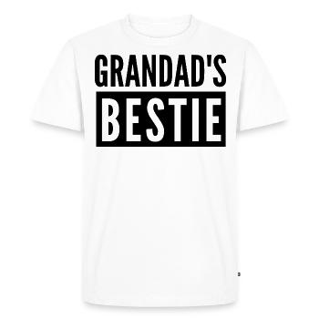 GRANDAD'S BESTIE - Men's Premium Organic T-Shirt - white - Front - Nico (187cm)