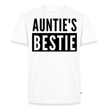 AUNTIE'S BESTIE - Men's Premium Organic T-Shirt - white - Front - Nico (187cm)