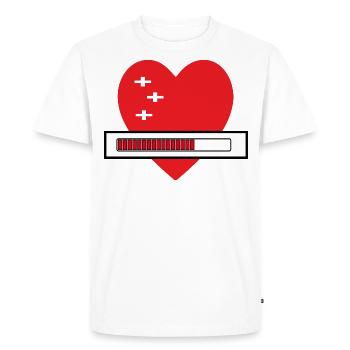 Santé Cardiaque - T-shirt Premium bio Homme - blanc - Devant - Nico (187cm)