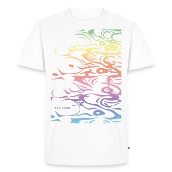Abstract pattern modern Eve Nord Spring 2023 - Men's Premium Organic T-Shirt - white - Front - Nico (187cm)