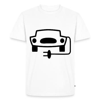 The electric cars are coming - Men's Premium Organic T-Shirt - white - Front - Nico (187cm)