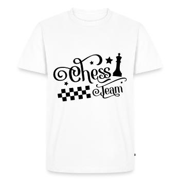 chess team - Men's Premium Organic T-Shirt - white - Front - Nico (187cm)