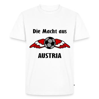 Les supporters de l’Autriche - T-shirt Premium bio Homme - blanc - Devant - Nico (187cm)
