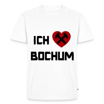 The Bochum fans - Men's Premium Organic T-Shirt - white - Front - Nico (187cm)