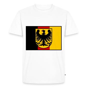 Les Allemands en Europe - T-shirt Premium bio Homme - blanc - Devant - Nico (187cm)
