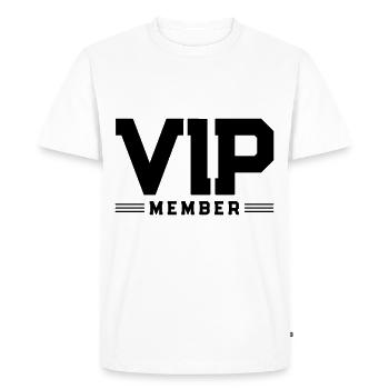 Membre de l'équipe VIP - T-shirt Premium bio Homme - blanc - Devant - Nico (187cm)