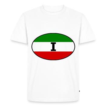 Les Italiens du Sud - T-shirt Premium bio Homme - blanc - Devant - Nico (187cm)
