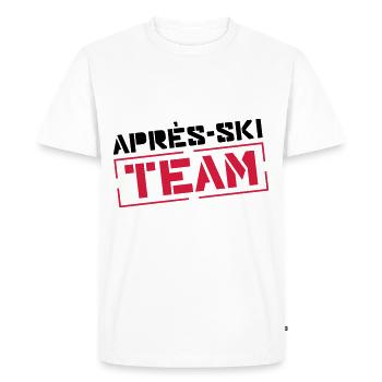 apres ski team - Men's Premium Organic T-Shirt - white - Front - Nico (187cm)