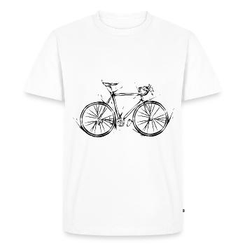 Coureur - T-shirt Premium bio Homme - blanc - Devant - Nico (187cm)