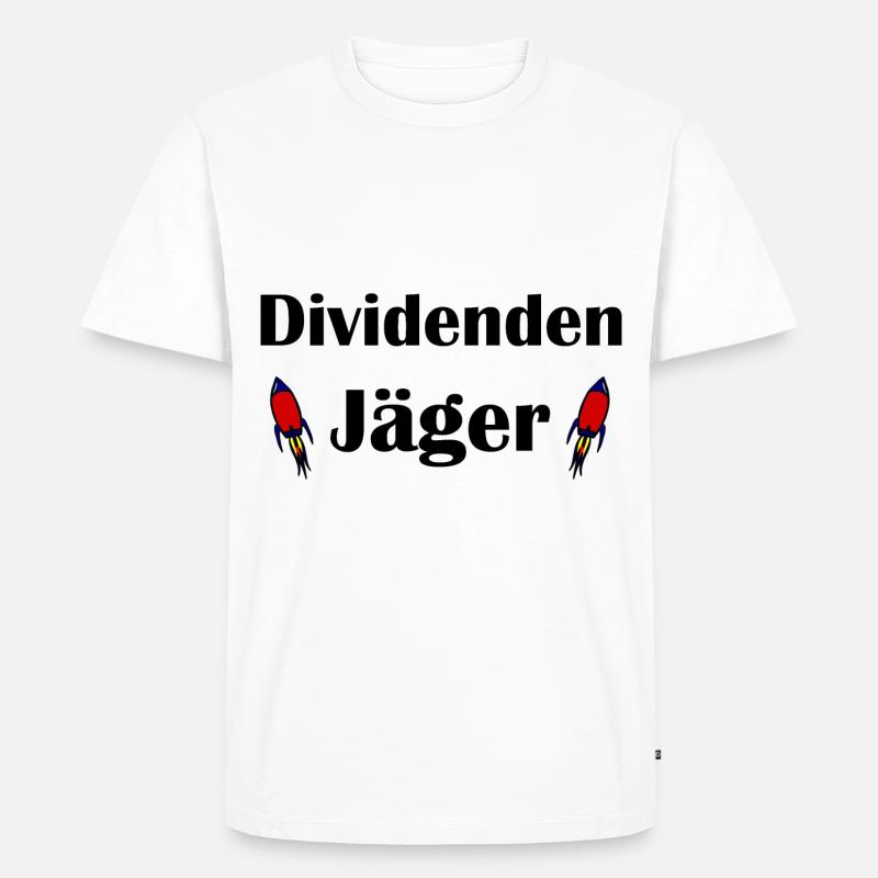 Der Dividendenjäger - Männer Premium Bio T-Shirt - Weiß
