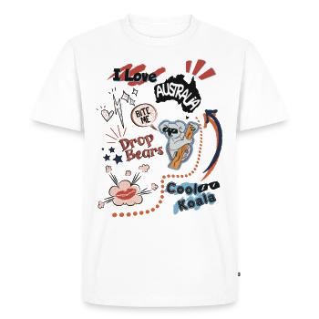 Advance Australia - Men's Premium Organic T-Shirt - white - Front - Nico (187cm)