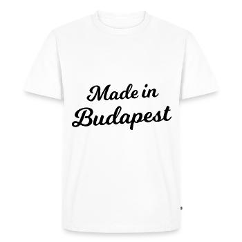 Hungary Budapest - Men's Premium Organic T-Shirt - white - Front - Nico (187cm)