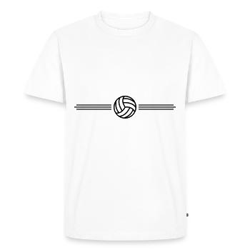 volleyball team - Männer Premium Bio T-Shirt - Weiß - Vorne - Nico (187cm)
