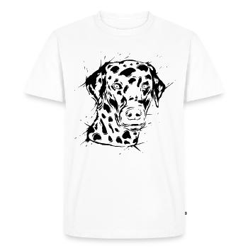 Dalmate - T-shirt Premium bio Homme - blanc - Devant - Nico (187cm)