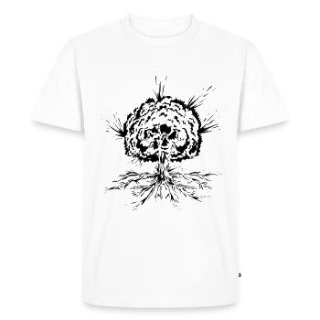 Arbre avec des racines - T-shirt Premium bio Homme - blanc - Devant - Nico (187cm)