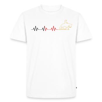 Pleasure Horse & Western Rider Western Riding - T-shirt Premium bio Homme - blanc - Devant - Nico (187cm)