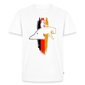 Reining Horse & Western Rider Western Riding - Men's Premium Organic T-Shirt - white - Front - Nico (187cm)