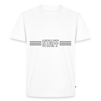 staff - T-shirt Premium bio Homme - blanc - Devant - Nico (187cm)