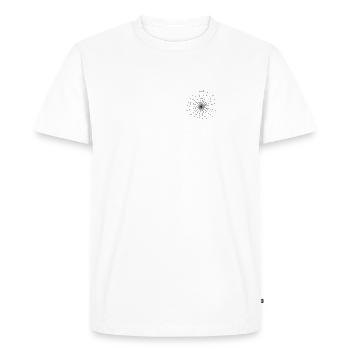Cobweb - Men's Premium Organic T-Shirt - white - Front - Nico (187cm)