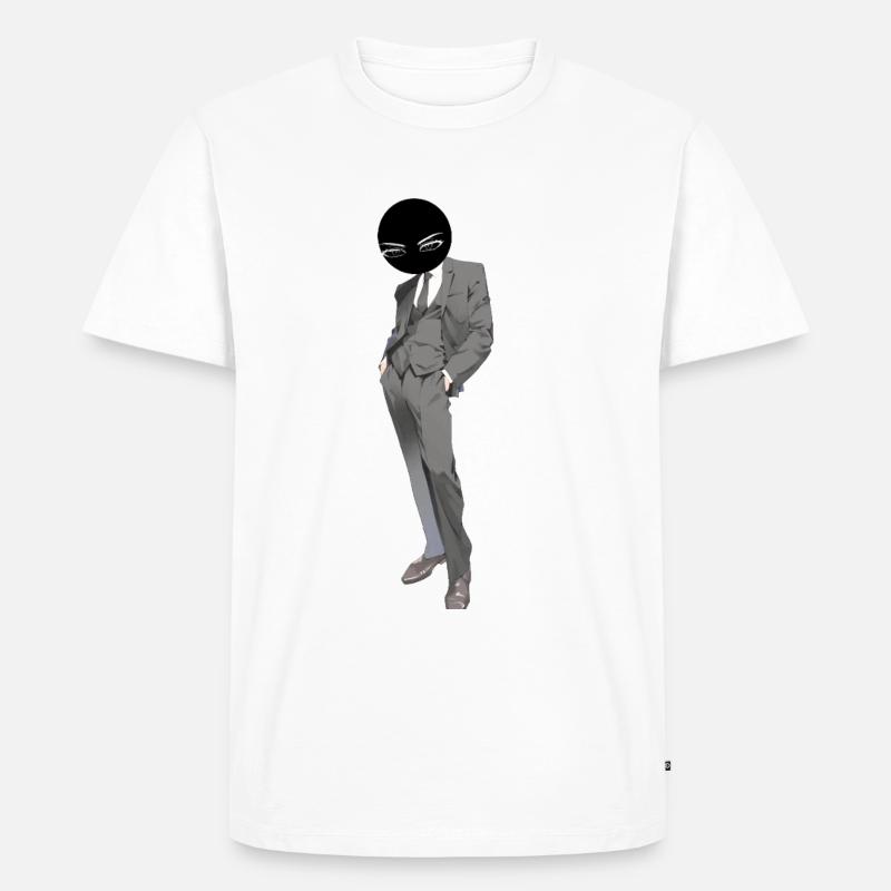 Mann im Anzug - Männer Premium Bio T-Shirt - Weiß